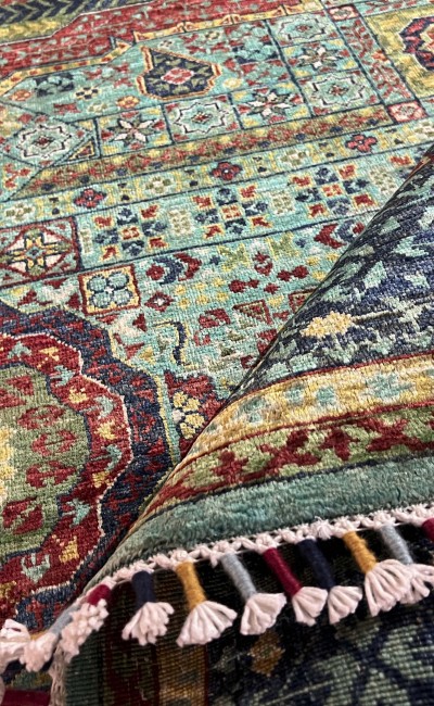 Memlük El Dokuma Kilim, Türk El Düğümlü Madalyon Desenli