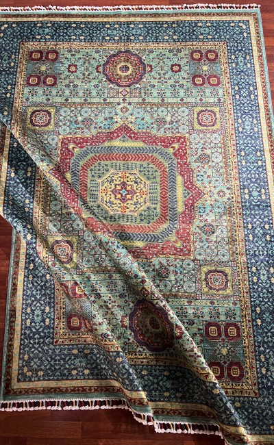 Memlük El Dokuma Kilim, Türk El Düğümlü Madalyon Desenli