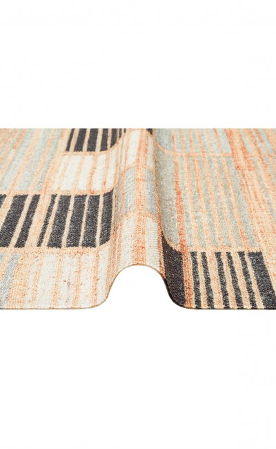 Eko Halı-ASOS-AS 08 NATURAL GREY-Jüt Hasır Görünümlü Hav Toz Vermez Çift Taraflı Yıkanabilir Kilim