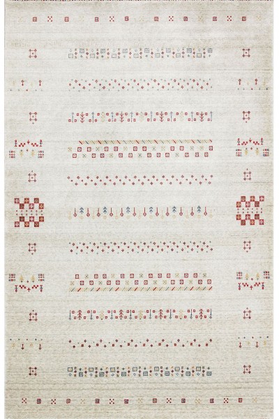 ZARA ZR 06 BEIGE Otantik Desenli Özel Hav Vermeyen ve Kolay Temizlenebilir Tensel Kullanılarak El Emeği ile Özel Tezgahlarda Üretilen Modern Uşak Halısı