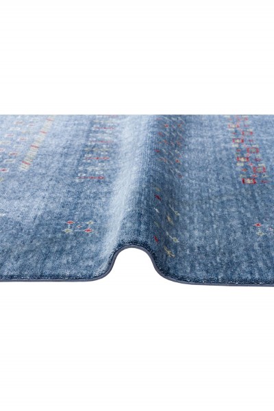 ZARA ZR 06 BLUE Otantik Desenli Özel Hav Vermeyen ve Kolay Temizlenebilir Tensel Kullanılarak El Emeği ile Özel Tezgahlarda Üretilen Modern Uşak Halısı