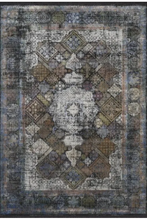 Woolknot Halı Pietra 2076X Siyah Multi